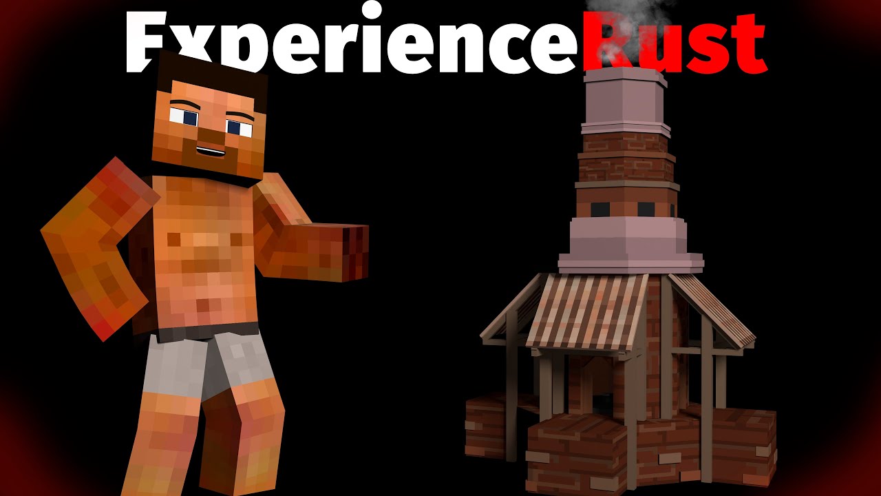 Карьеры, большие печки, кодовые замки на ExperienceRust! Rust в Minecraft #rust #minecraft