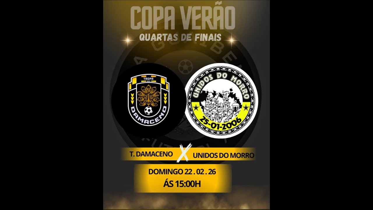 COPA VERÃO (QUARTAS DE FINAL) - TROPA DAMACENO X UNIDOS DO MORRO - SHOW DE GOLS