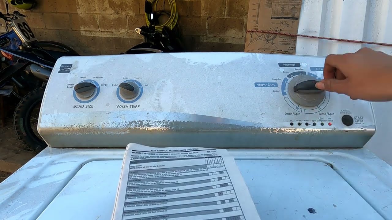 Cómo Identificar las fallas y hacer pruebas en lavadora Kenmore Whirlpool Automática? (Digital)