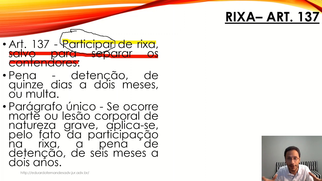 RIXA - ART. 137 DO CP