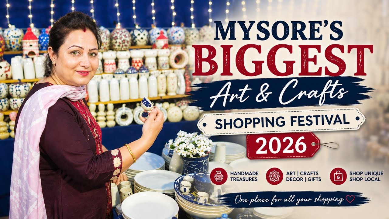 🛍️ Mysore's Biggest Art & Crafts Shopping Festival 2026 😍 | Full Exhibition Tour - Meenakshi Tandon 