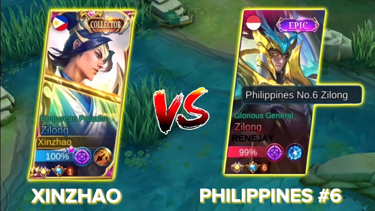Xinzhao vs Philippines No.6 Zilong "Battle of the Zilong Gods" - MLBB