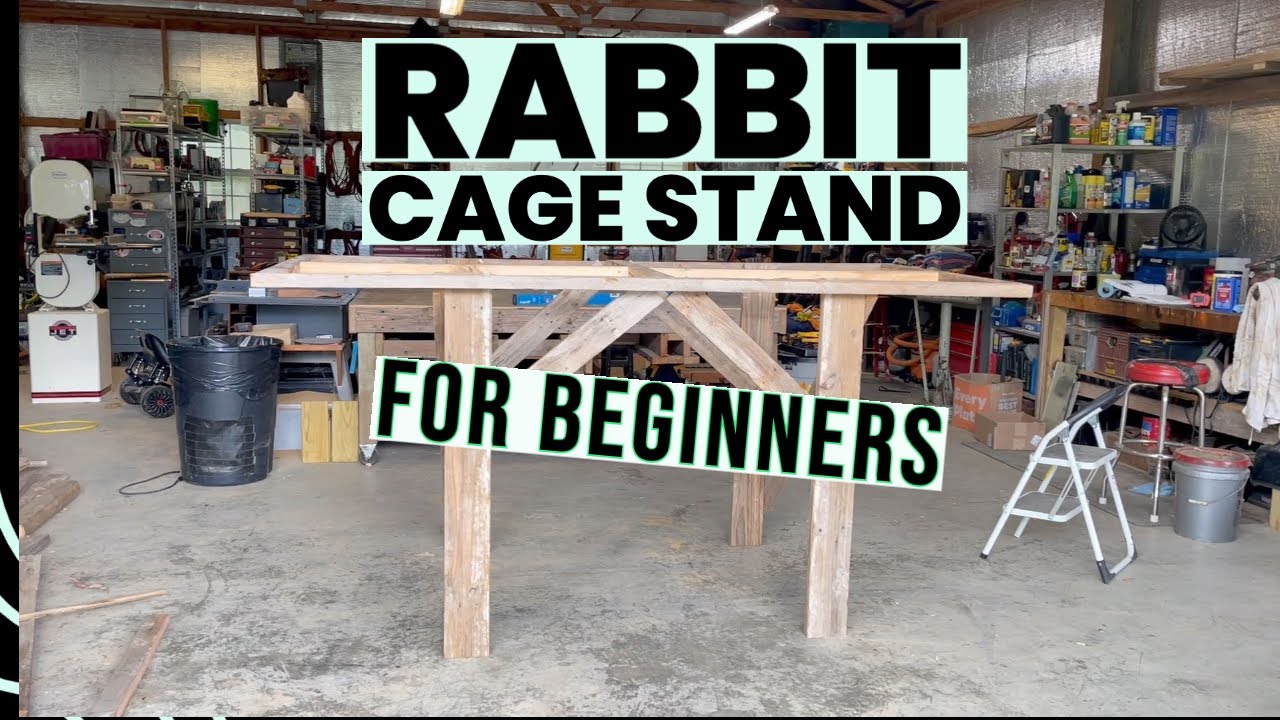 Building a cage stand for a 4-Rabbit breeding setup
