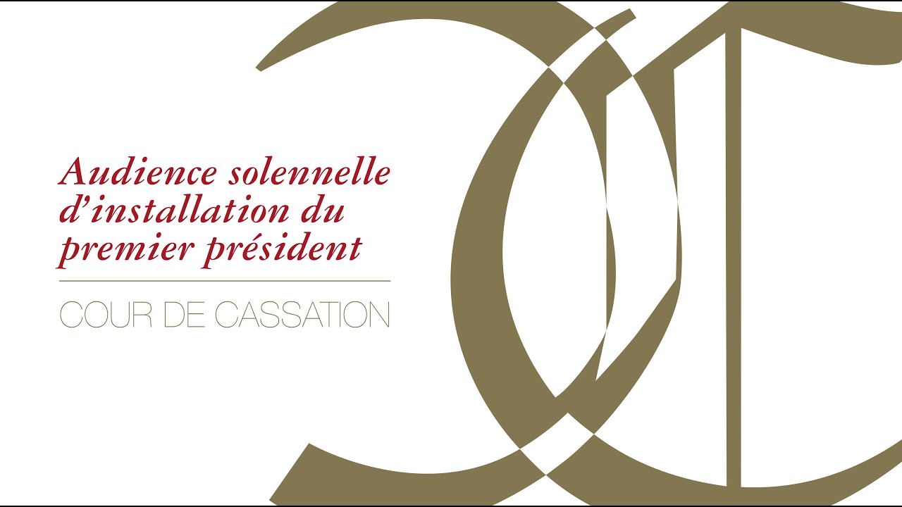 Installation de Christophe Soulard dans ses fonctions de premier président de la Cour de cassation