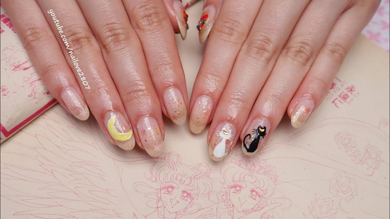 Easy Sailor Moon Nail Art Tutorial