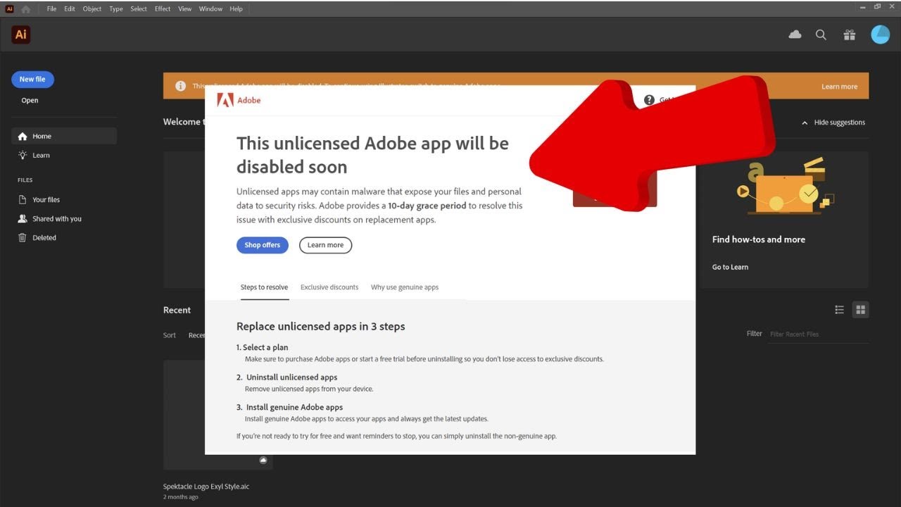 How to FIX This Unlicensed Adobe App Has Been Disabled