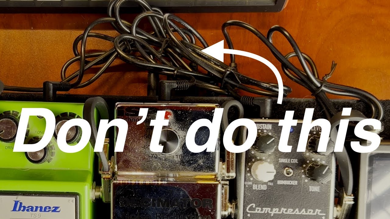 Fixing a tiny pedal board's cable management
