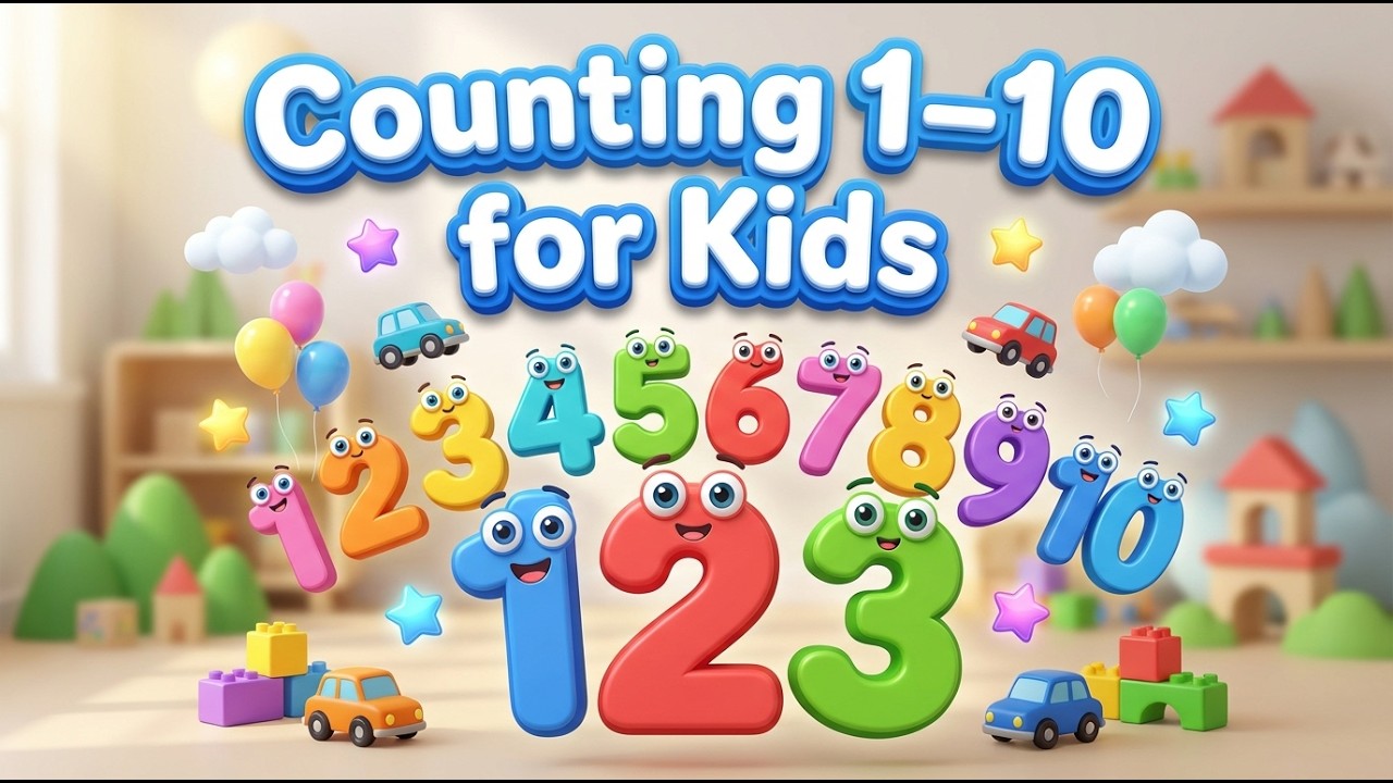 Learn Counting 1 to 10 for Kids | Numbers Song & Fun Counting Video