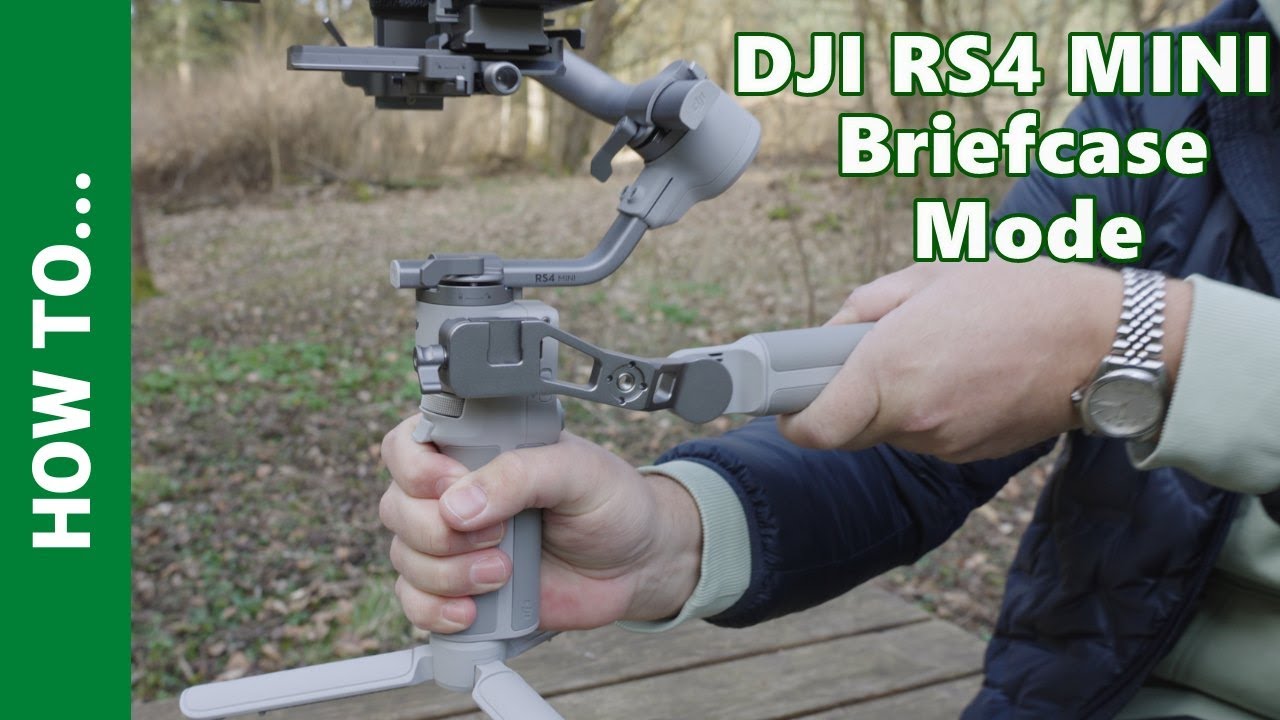 DJI RS4 MINI Gimbal - How to Attach Handle for Briefcase Mode & Underslung Mode, DJI Gimbal Tutorial