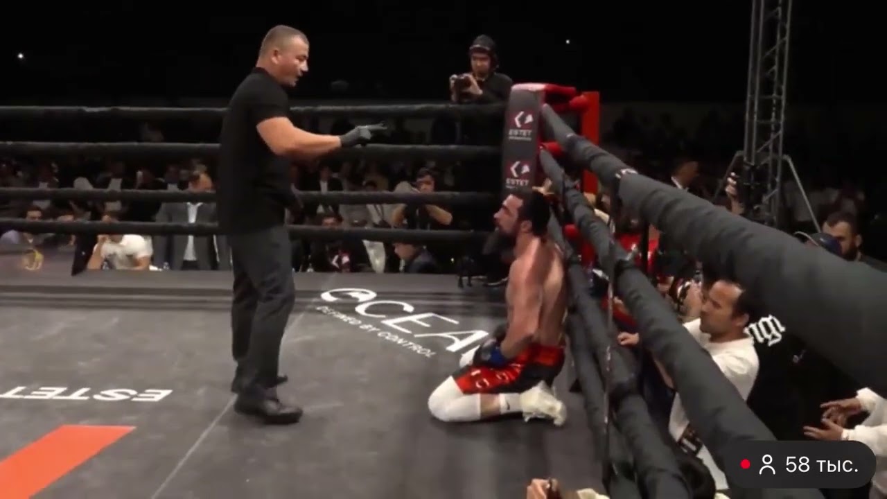 Aziz Ested vs Shamil 2 raund nakound😮😮😮😮