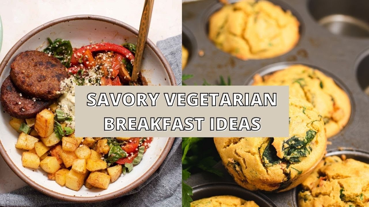 3 savory vegetarian breakfast ideas to make mornings easier!