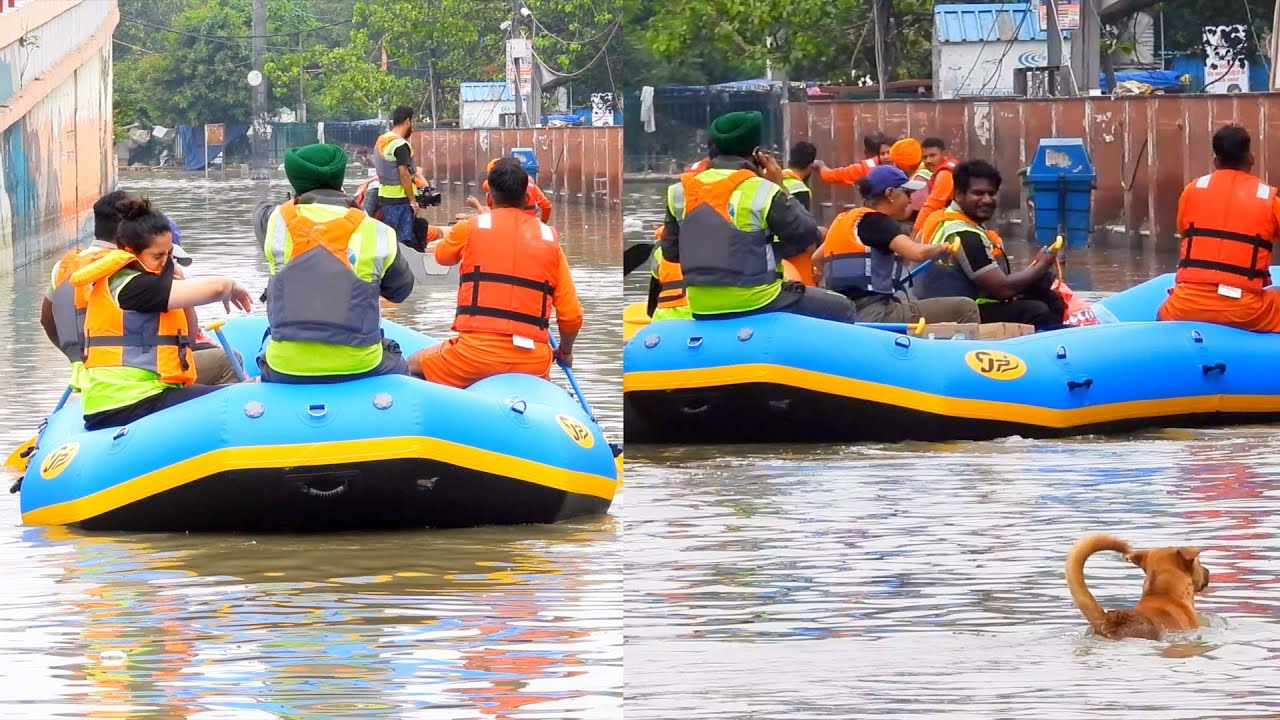 NDRF team tackles Delhi Flood rescue work in India's City of Canals!
