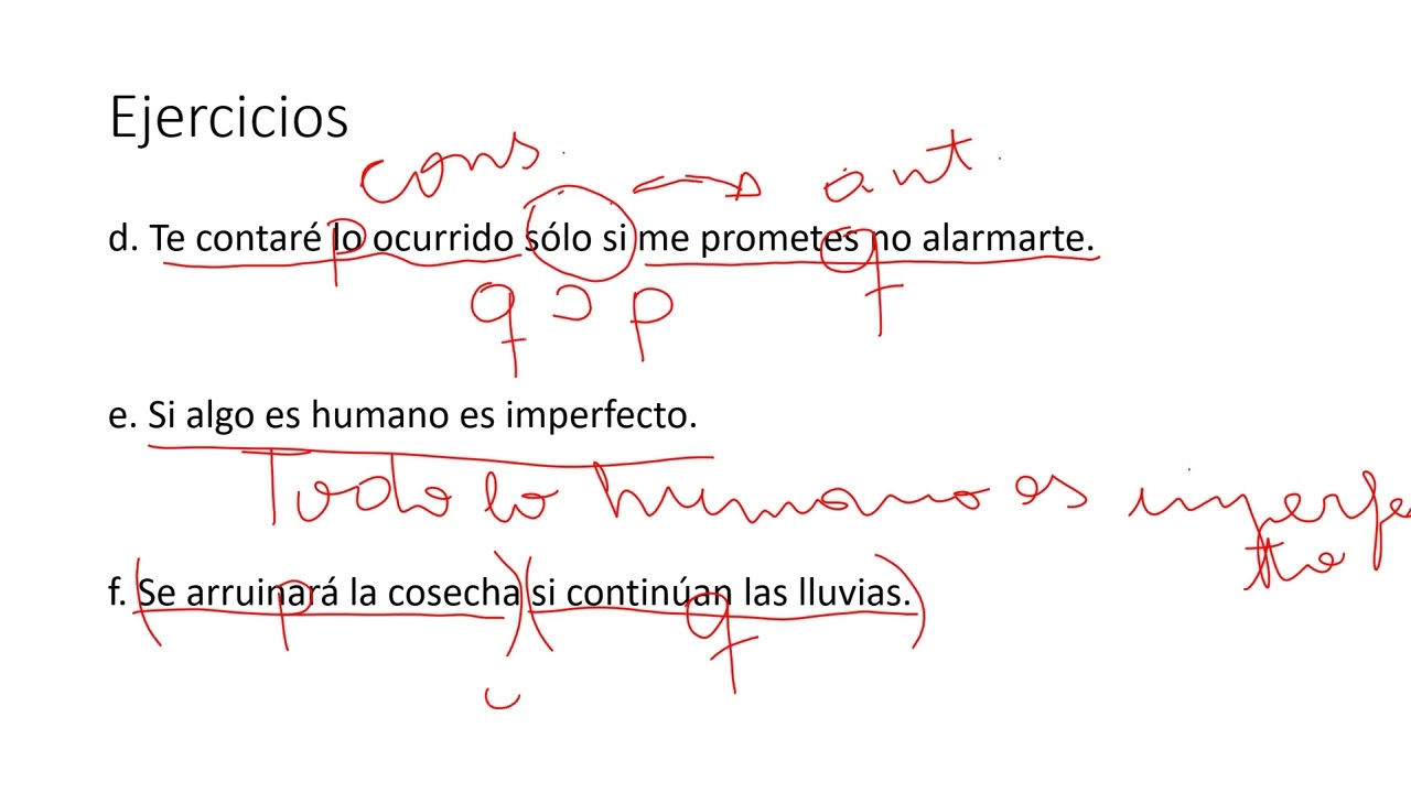 Proposiciones condicionales