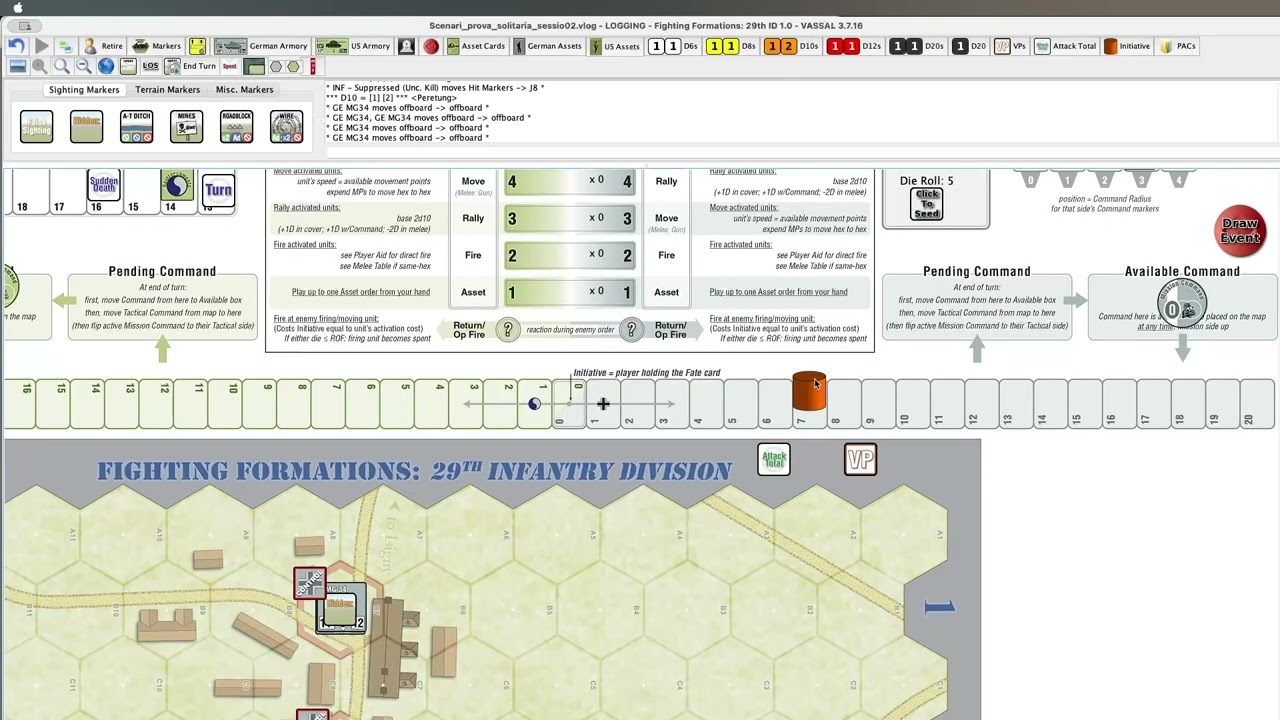 Scenario 01 part 2. Fighting Formations: 29th US Inf. Div.