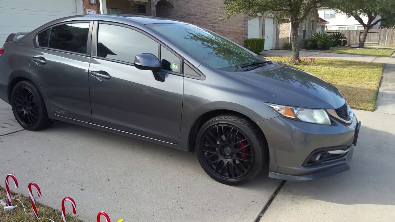 2013 honda civic ex 18 inch black wheels