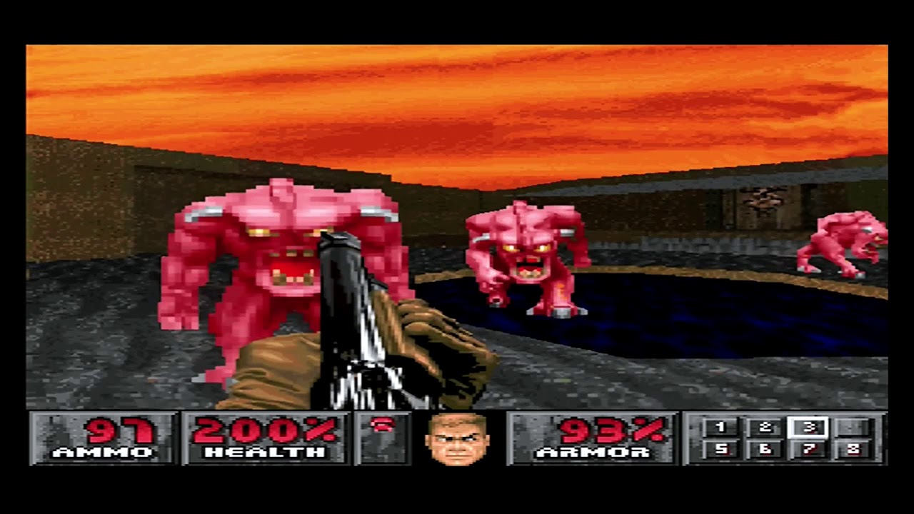 Doom (PS1) MAP 27: Unruly Evil (100%)