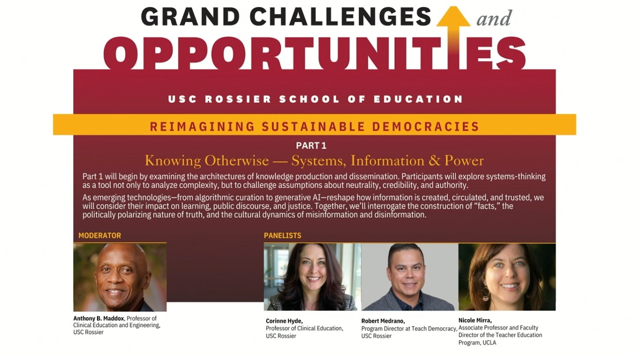 Grand Challenges and Opportunities: Reimagining Sustainable Democracies | PART 1