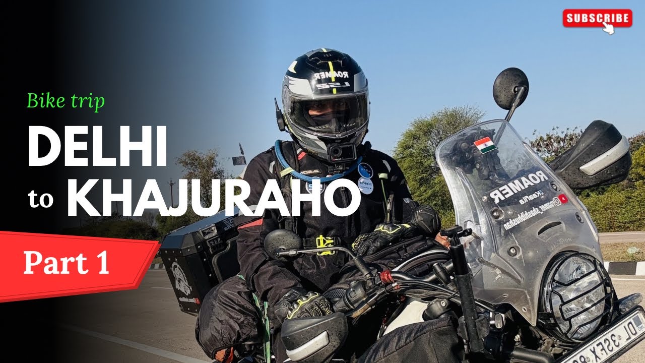 Delhi to Khajuraho Bike ride | Part 1 | via #lucknowexpressway #soloride #longride #himalayan450 