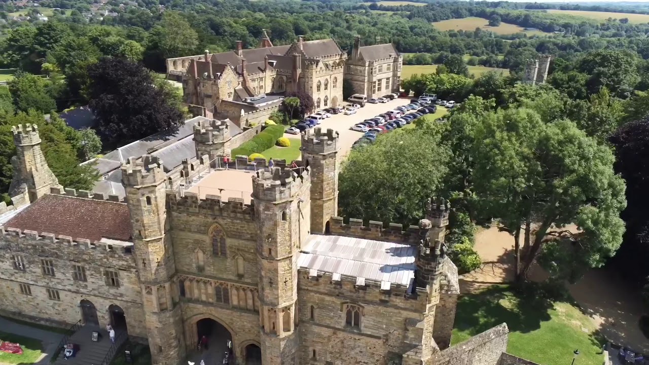 Battle Abbey by drone.