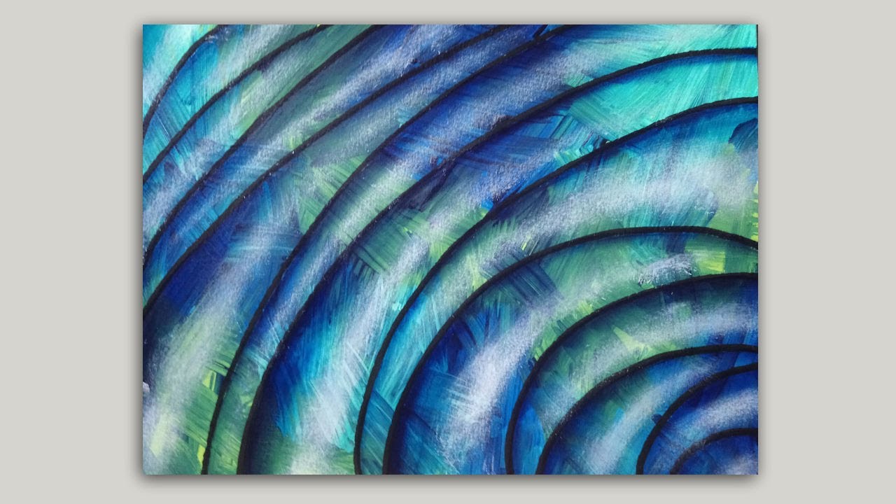 Abstract Acrylic Painting Tutorial: Creating Dimension with Shading and Highlighting