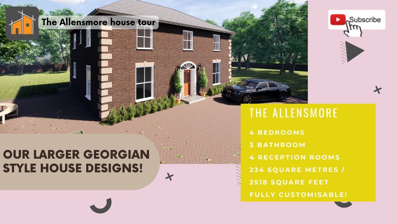 The Allensmore - Georgian style house designs