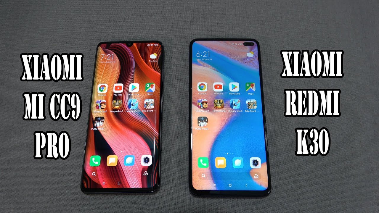 Xiaomi MI CC9 Pro vs Xiaomi Redmi K30 | SpeedTest and Camera comparison