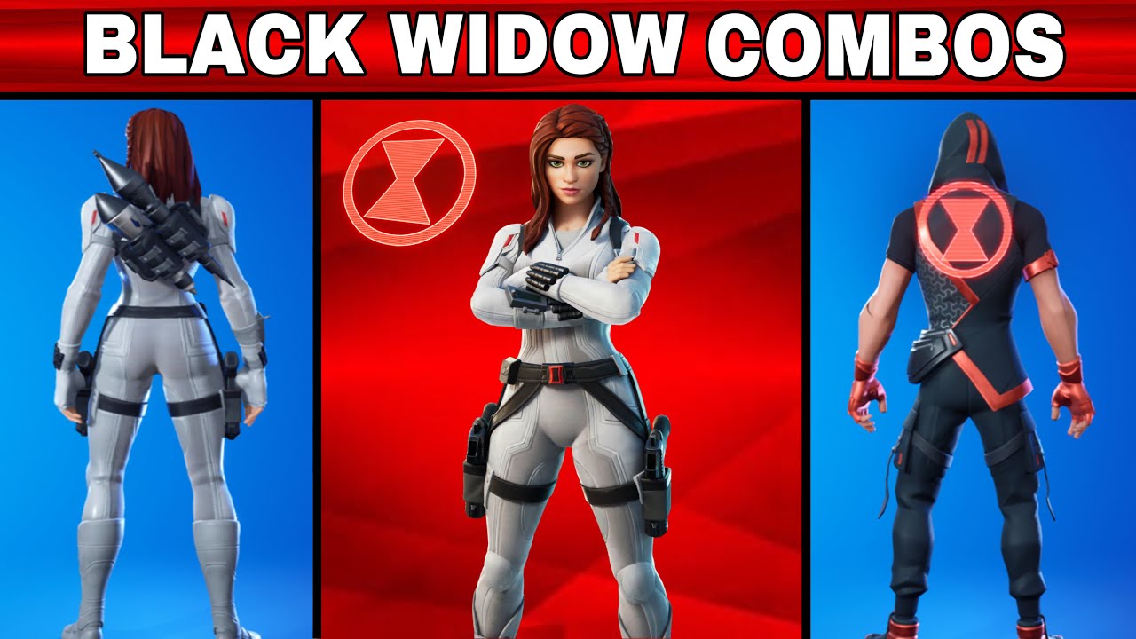 BEST BLACK WIDOW SNOW SUIT COMBOS IN FORTNITE | *NEW* Black Widow Set Gameplay & Combos