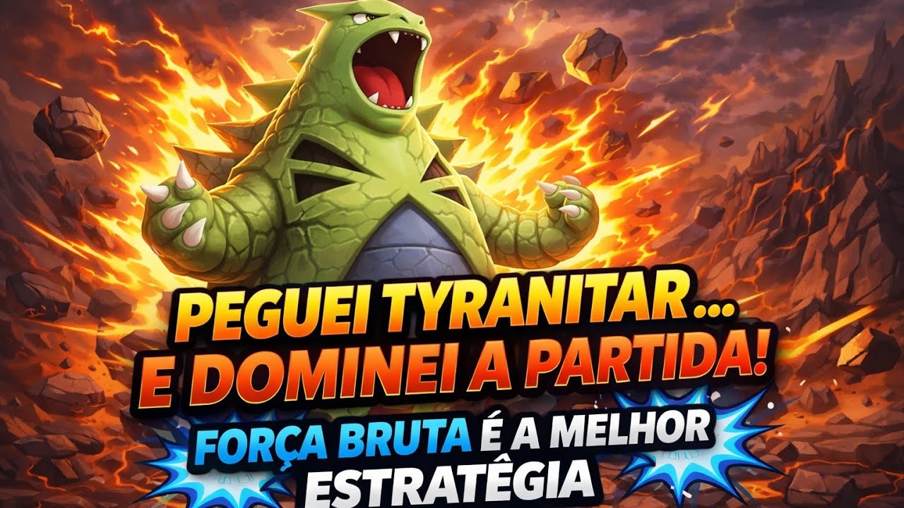Depois que evolui ele e quase imparável! Tyranitar 