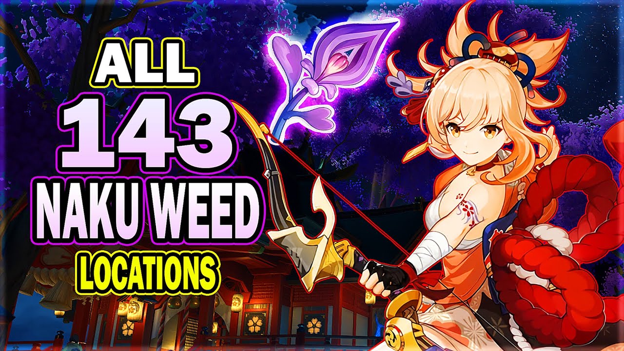 All 143 Naku Weed Locations - Efficient Farming Route | Yoimiya Ascension Material | Genshin Impact