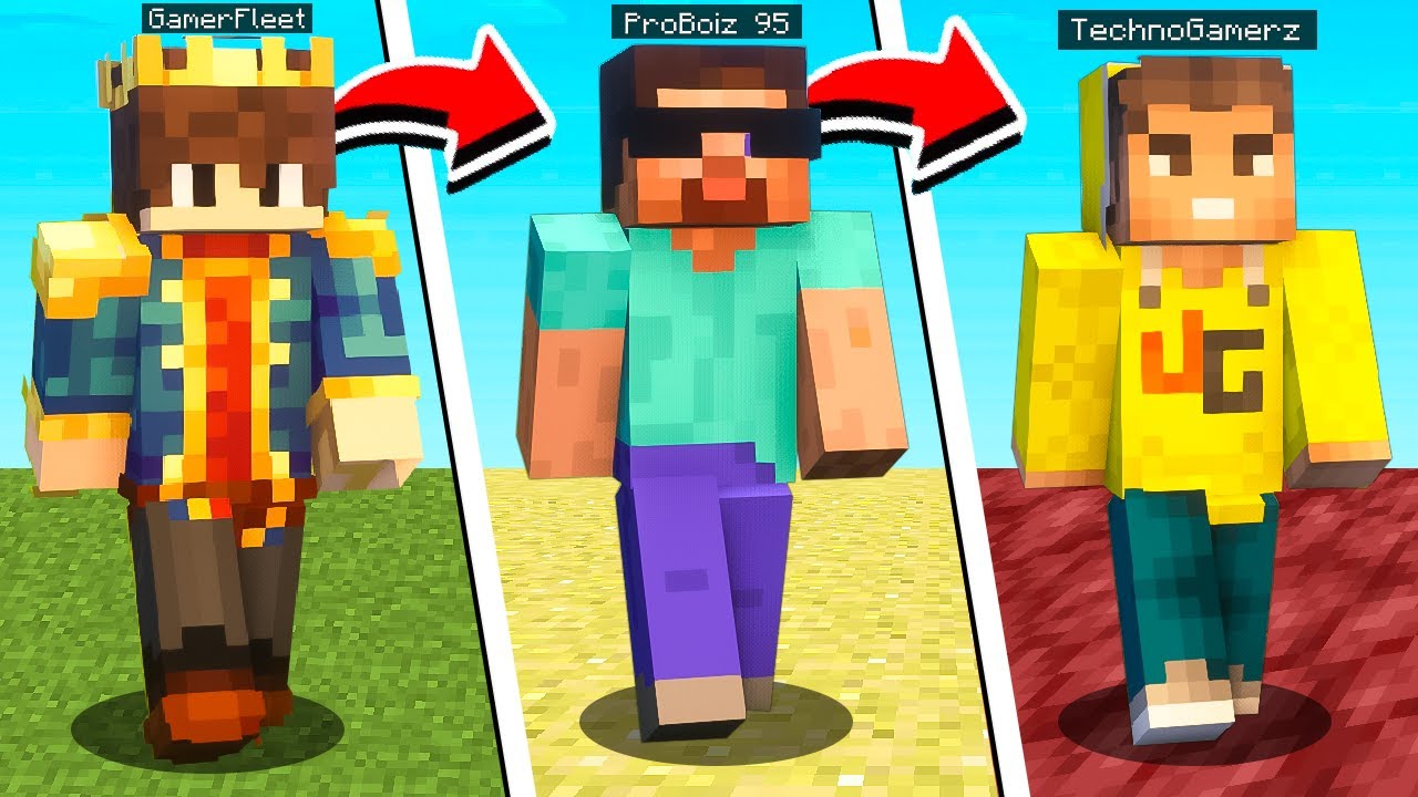Minecraft, But You Can Shapeshift Into Youtubers...