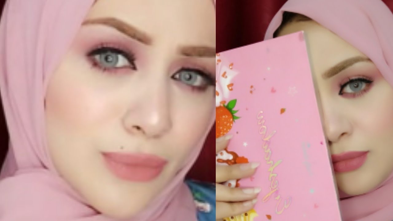 ميكب هادي ورقيق بلون ايشادو🍭 واحد بس🥰من بالت بريتي وامان ايس كريم🧁🍨ميكب من الالف للياء💃