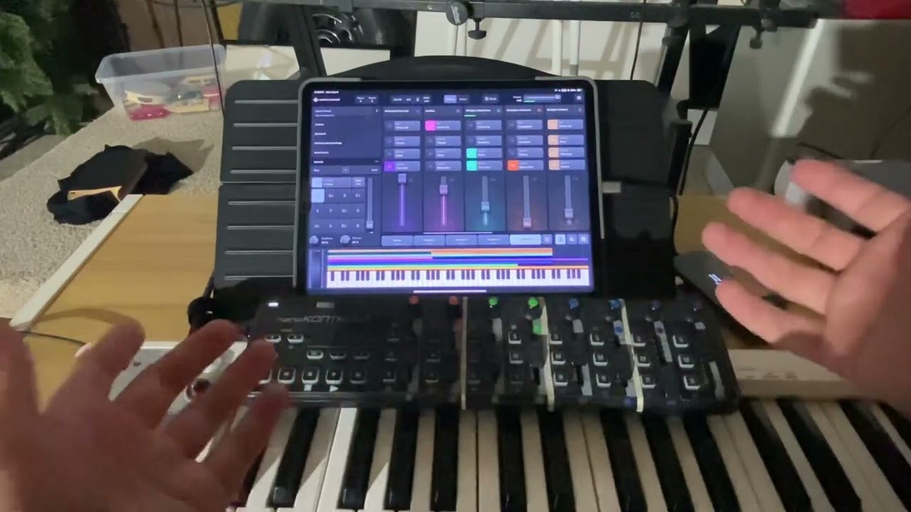 Sunday Keys Ipad app with NanoKontrol2