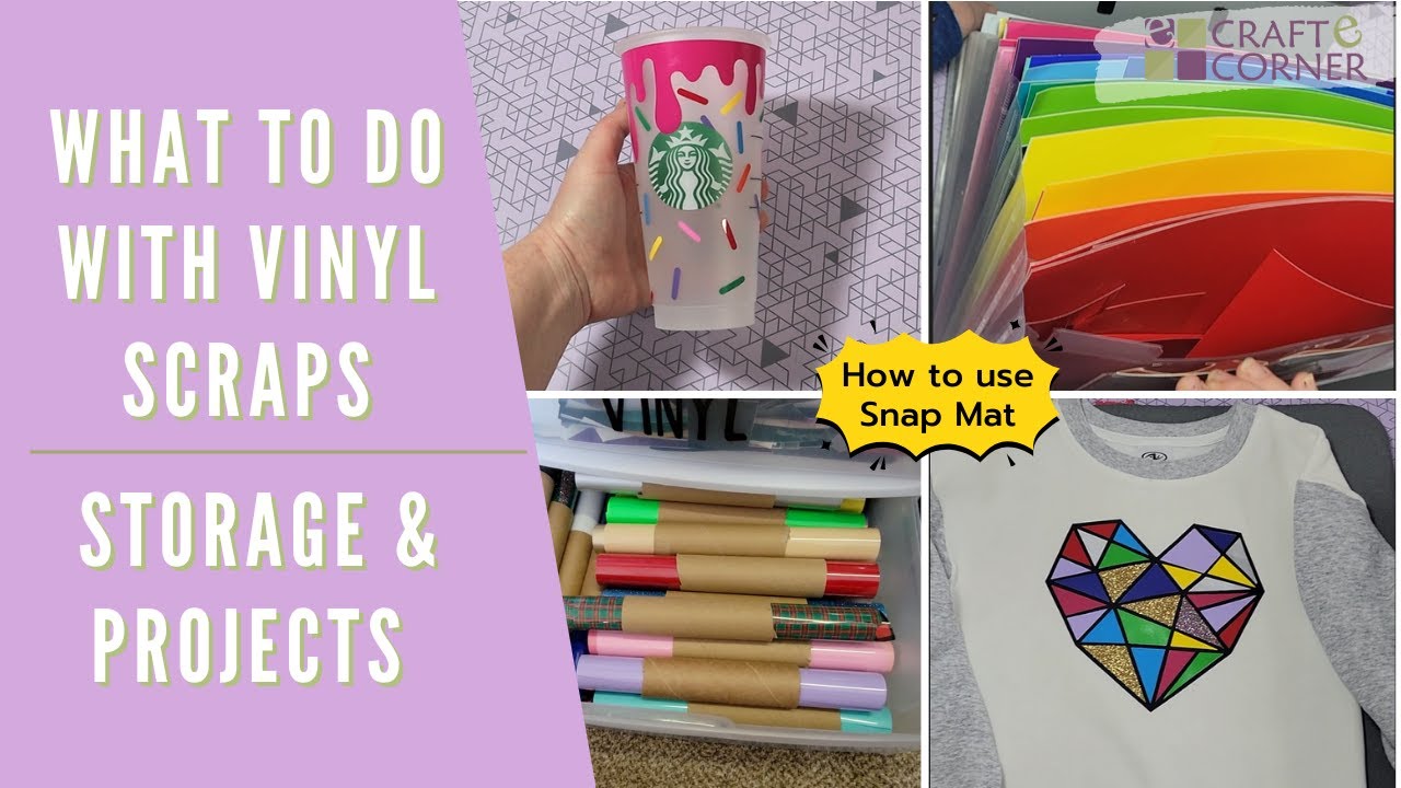 How to Store and Use Vinyl and Iron-On Scraps // How to Use Cricut SnapMat
