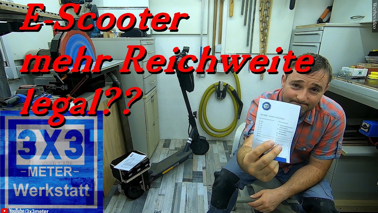 LEGAL mehr Reichweite? TÜV - E Scooter Doc Green ESA 5000 / 1919 EKFV G30 M365 Tips & Tricks Tuning