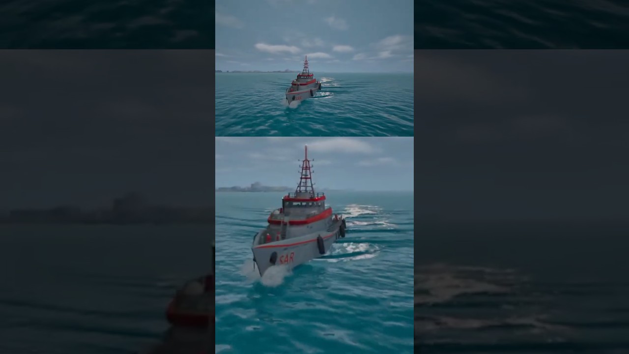 🛟 Emergency at Sea! SAR Ship Responds in Nautic XP #ship #ships #maritime #rescue