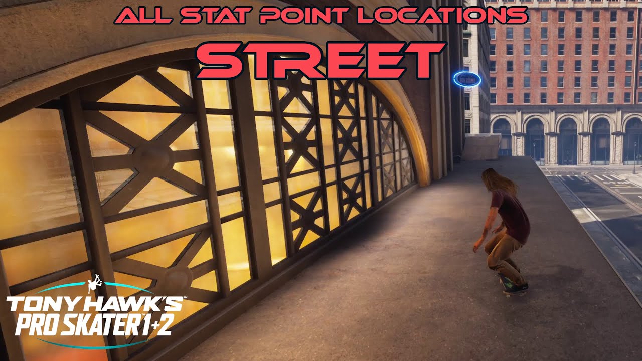 Tony Hawk's Pro Skater 1 + 2 All Stat Point Locations (STREET)