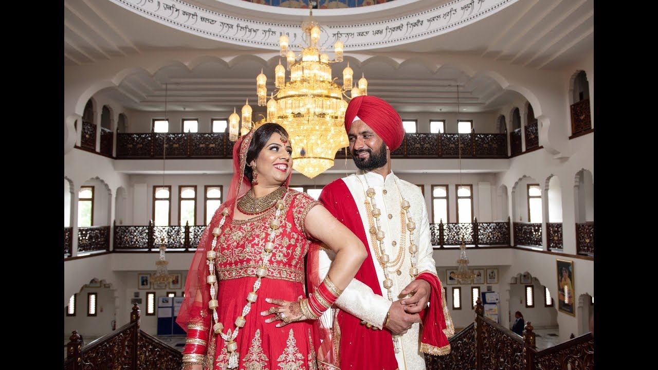 Guru Nanak Darbar Gurdwara Gravesend ///  Bal & Sukhi   // Wedding Trailer    4K