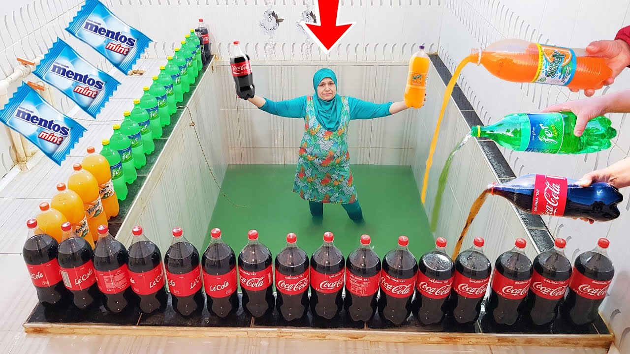 Experiment: COCA COLA And MENTOS !!!!