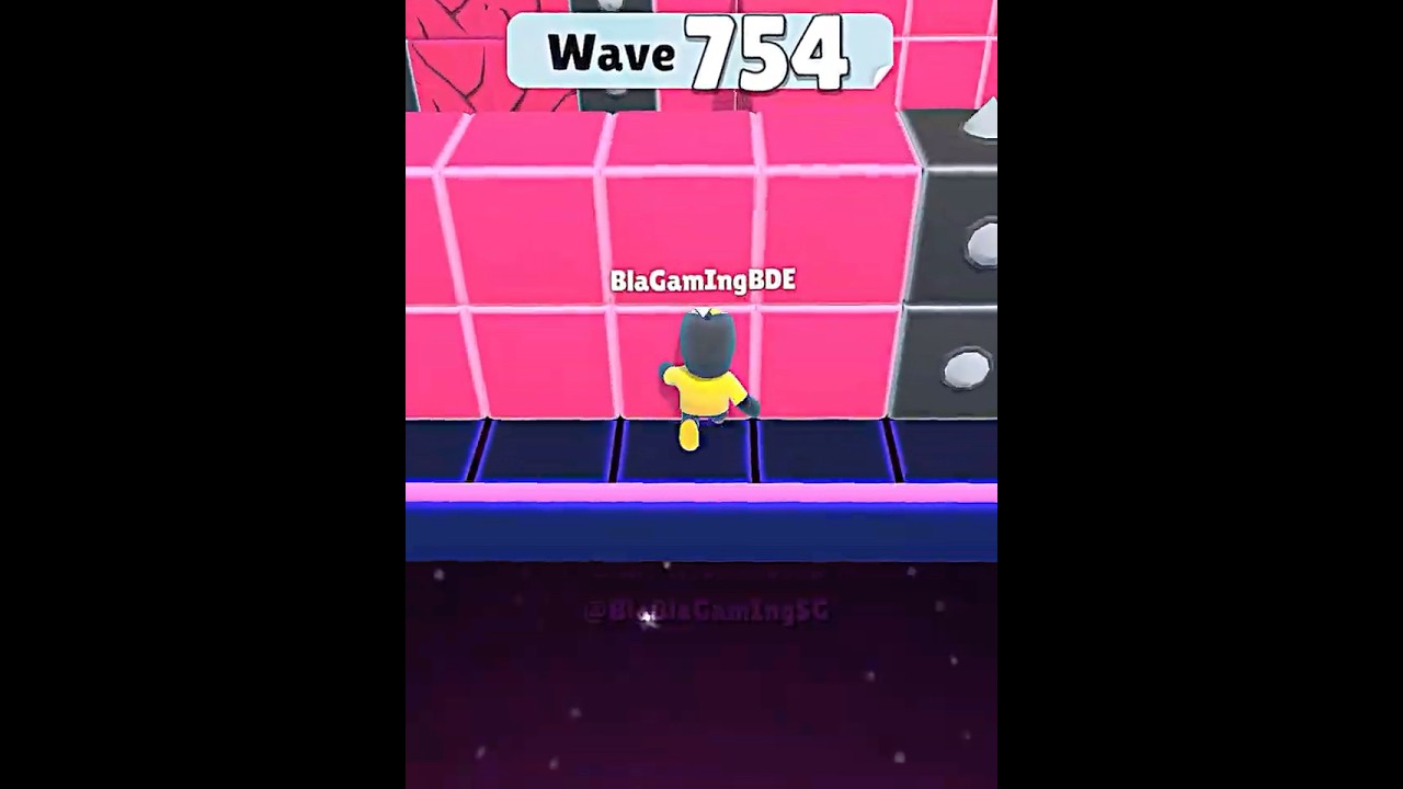 Stumble Guys Block Dash Endless PJ save at Wave 750+ (old clip)🥶 #stumbleguys