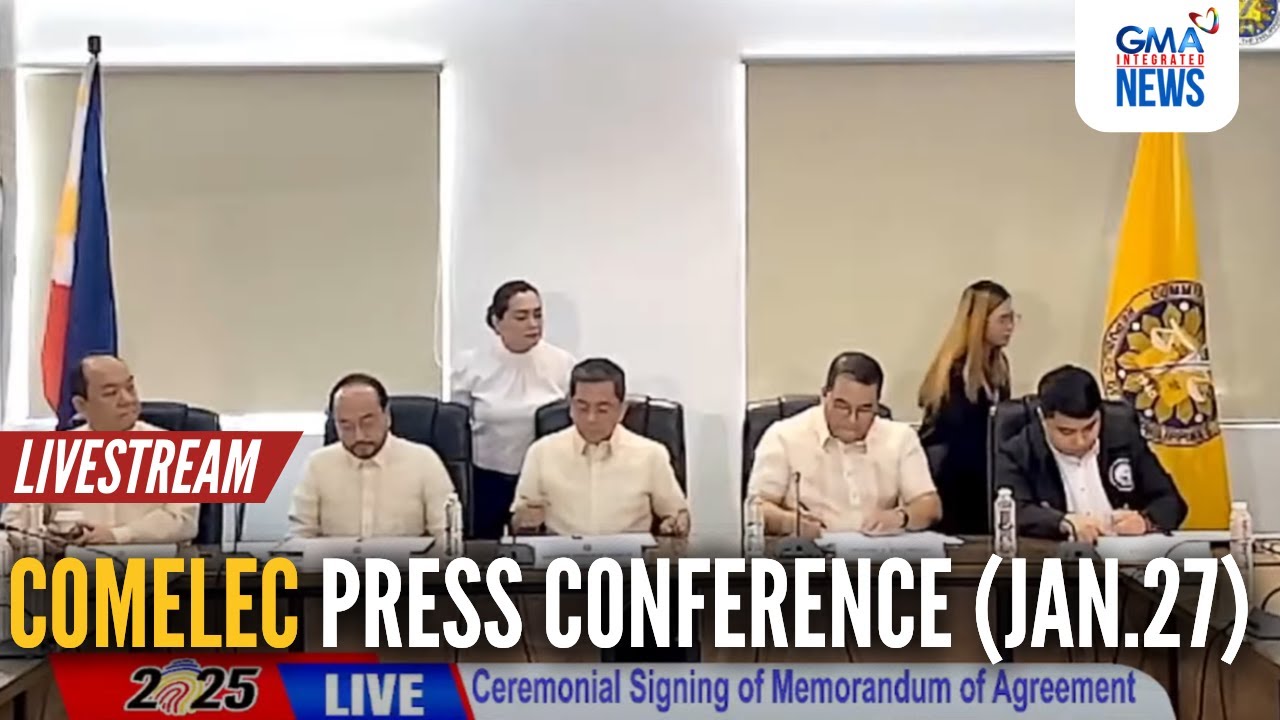 LIVE: Comelec press conference (Jan. 27, 2025) | GMA Integrated News - Replay