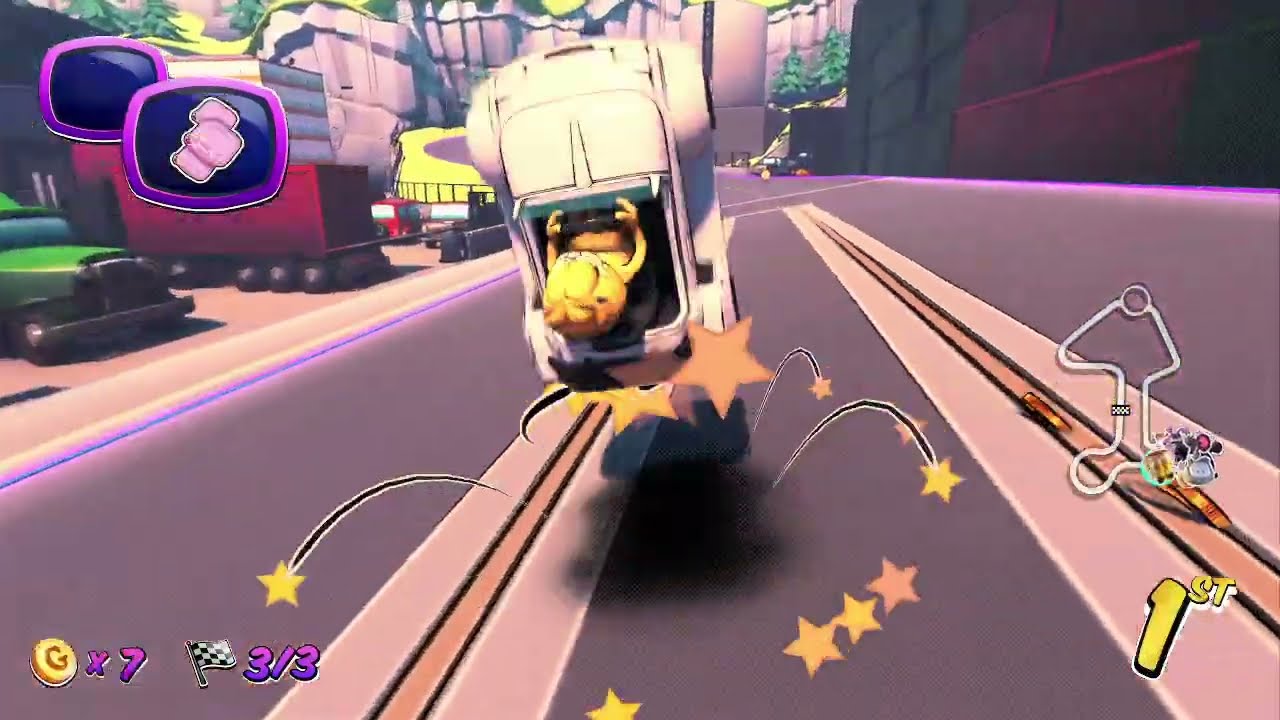 Garfield - the City Cup - (100 CC) Garfield Kart 2: All You Can Drift