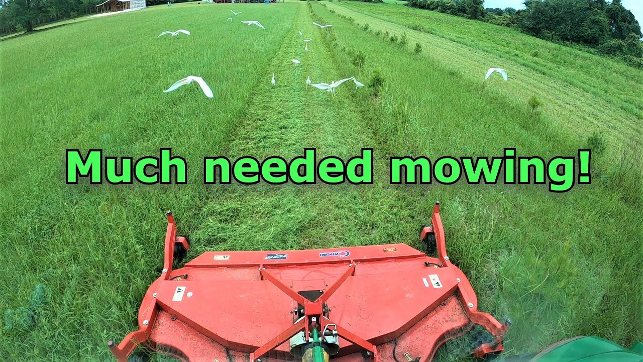 Can't take it anymore! Time to mow John Deere 4066R finish mower 