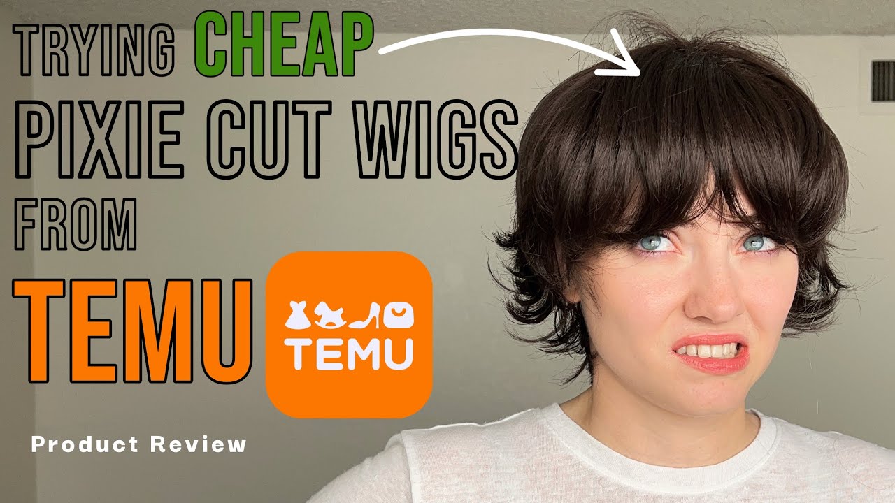 Trying Cheap PIXIE CUT WIGS from TEMU 🥴 Product Review!