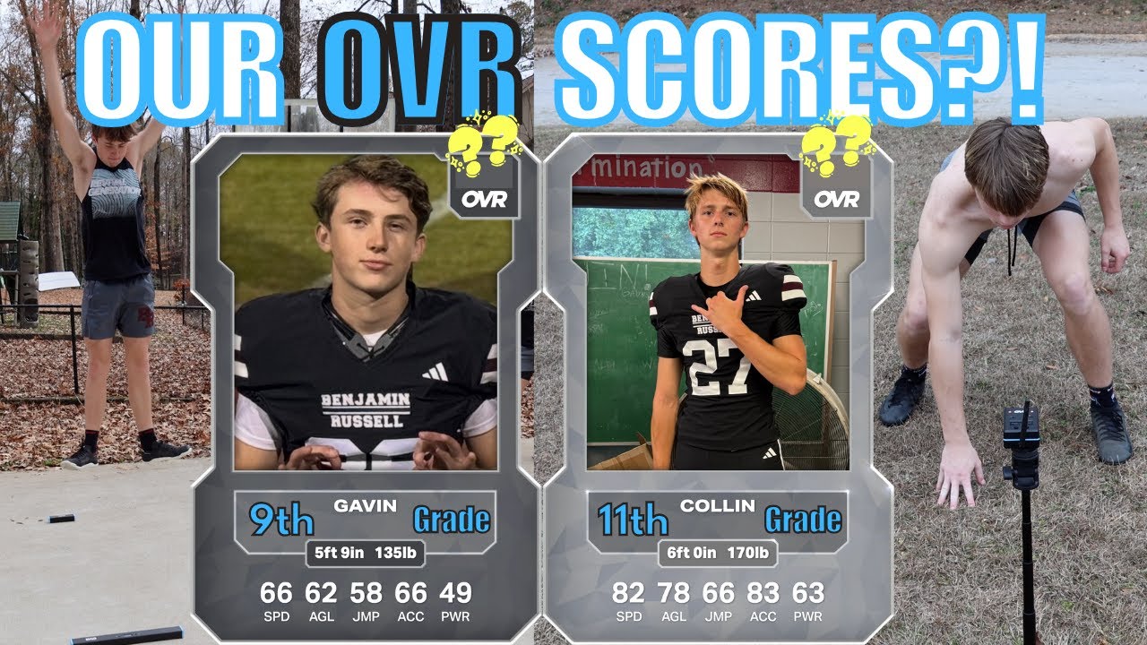 Юные спортсмены проверяют свои рейтинги OVR (как в Madden) 🏈