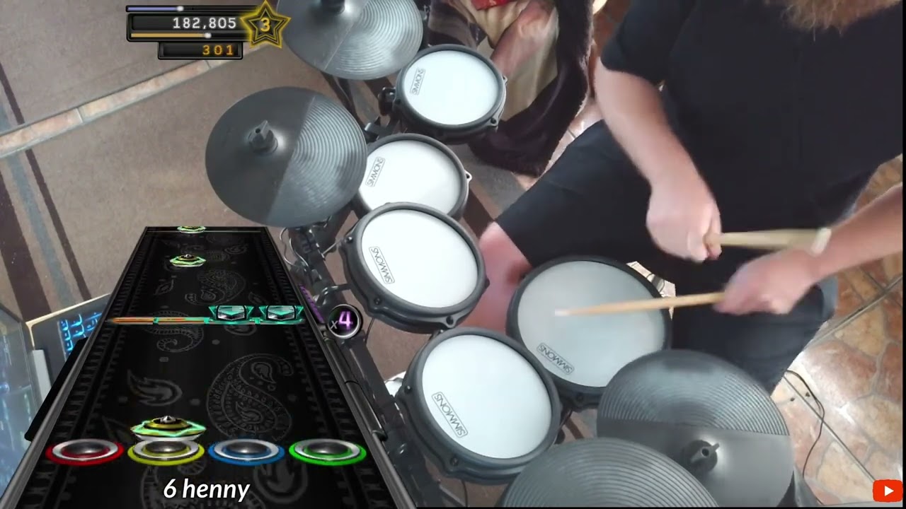 AC/DC- Thunderstruck- Clone Hero Expert Pro Drums - (2x Kick)