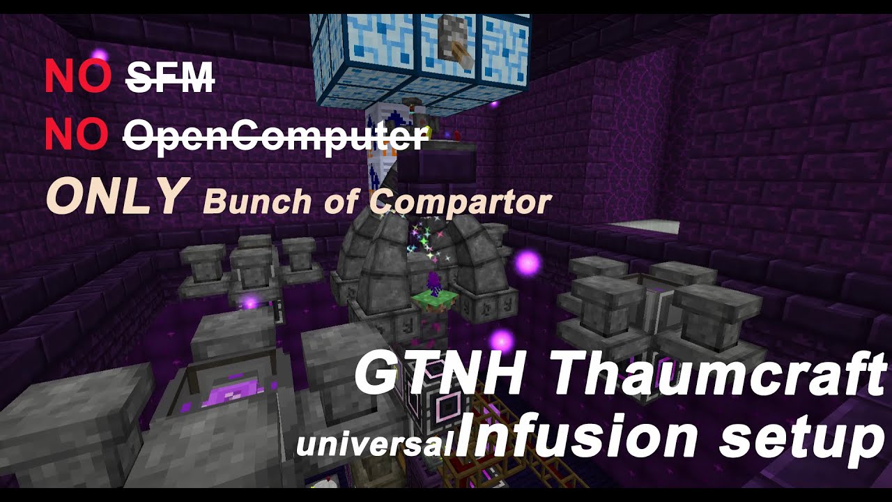 [GTNH] Thaumcraft infusion automation showcase