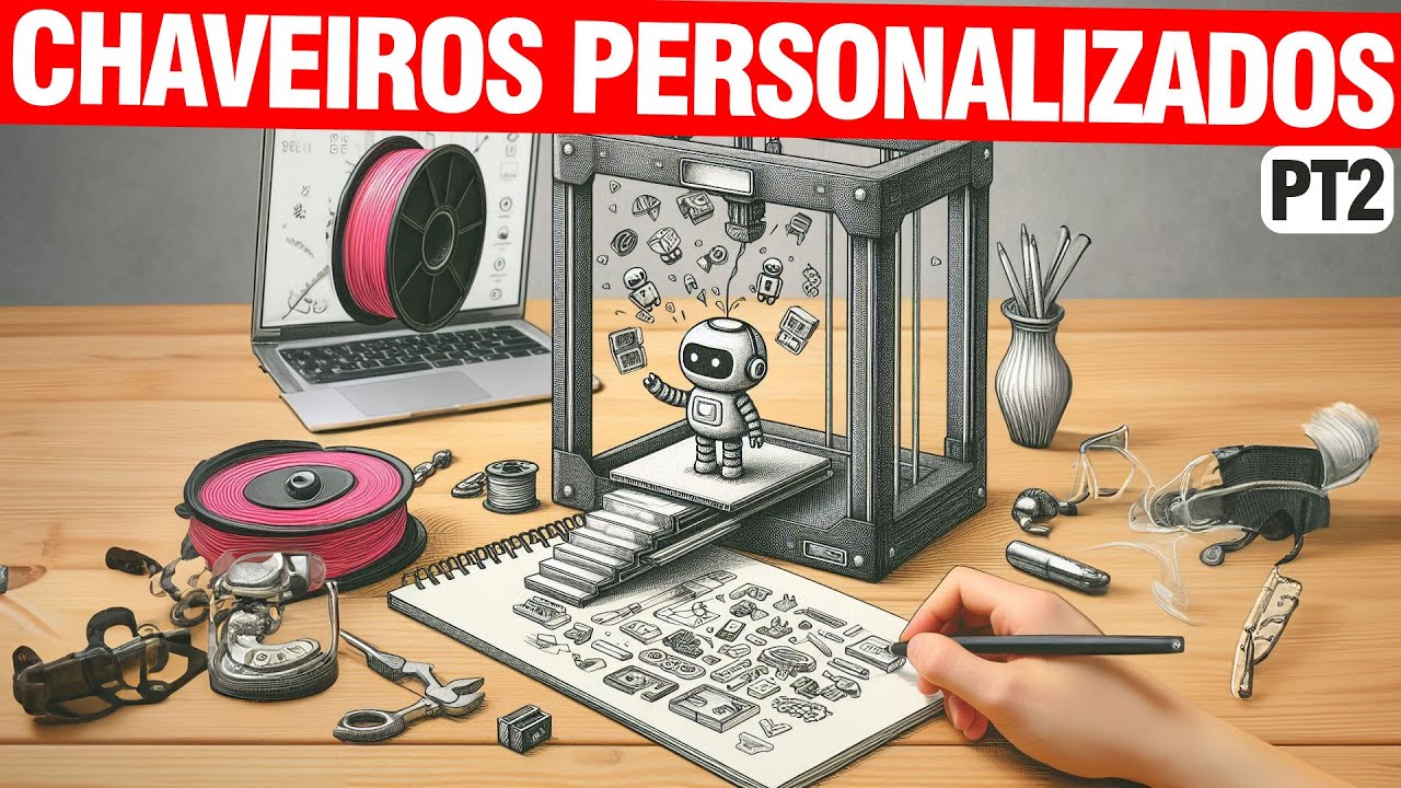 CHAVEIROS PERSONALIZADOS: NA IMPRESSORA 3D - DA TELA AO BOLSO - PT2
