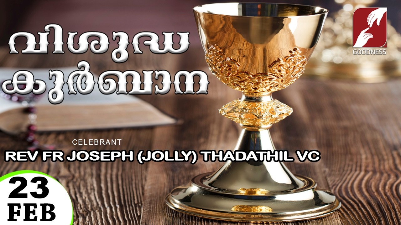 HOLY MASS LIVE @ 6 AM, 23-FEB-2026|FR JOSEPH THADATHIL VC|MALAYALAM QURBANA|TODAY MASS|GOODNESS TV