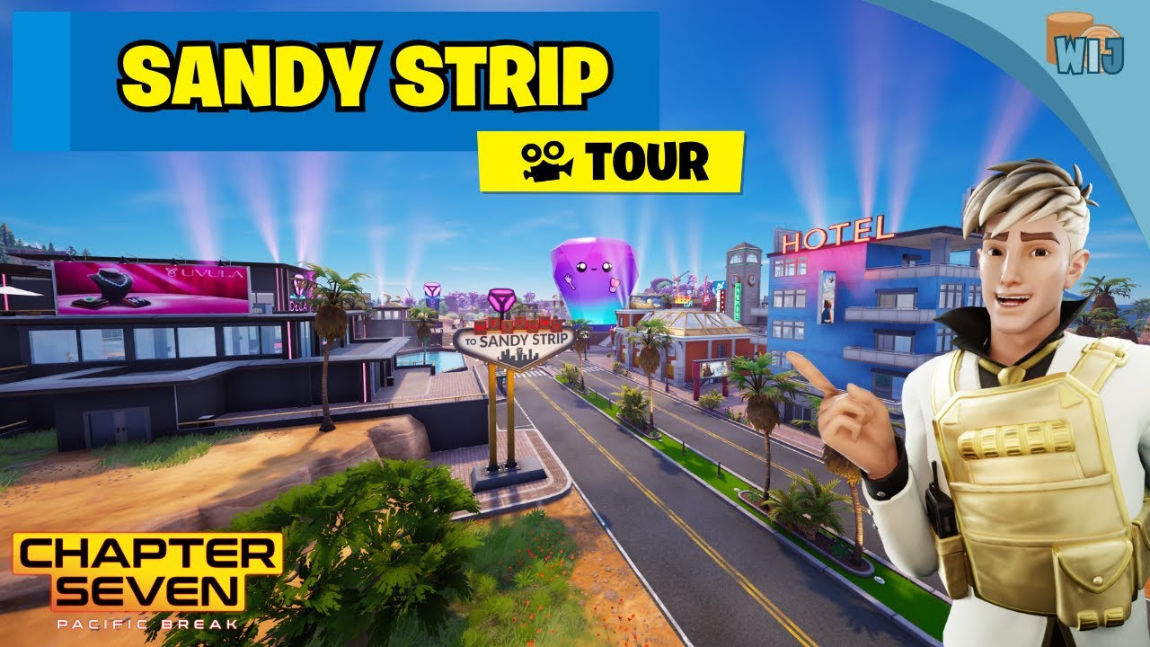 Sandy Strip Tour | Fortnite CH7 S1