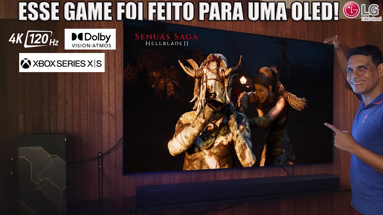 É UM FILME? Senua's Saga HellBlade 2 LG OLED + Xbox Series X